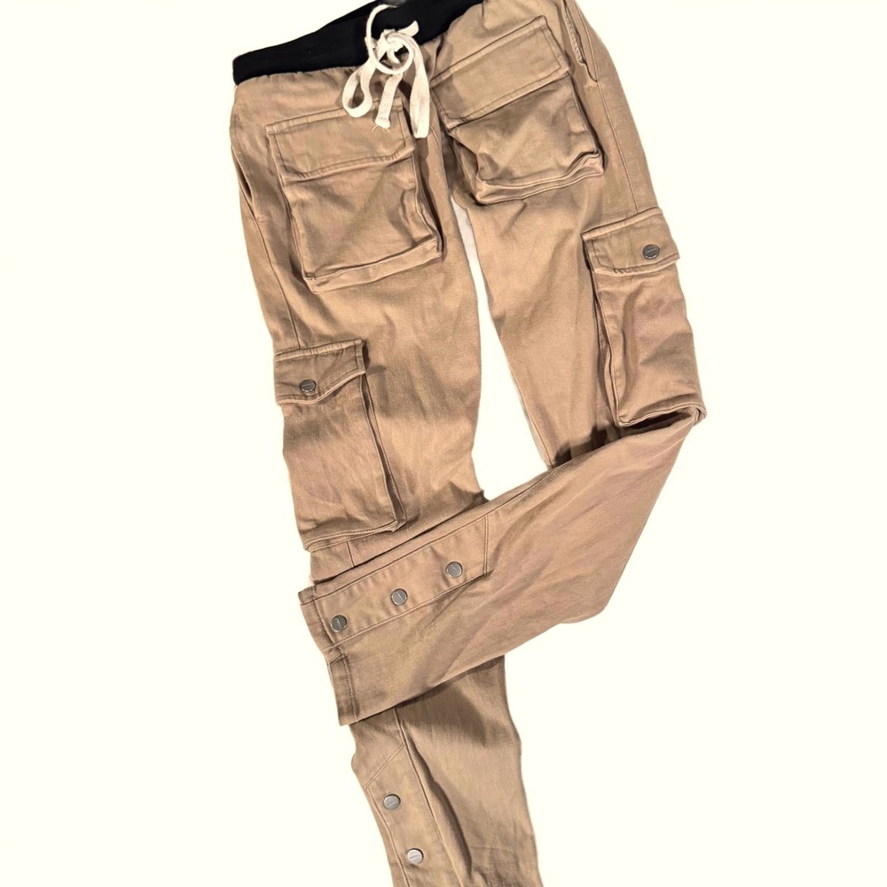 Mouty‎ Double Cargo Sweatpants Men 29/31 Front Pockets Streetwear Stretch ($298)